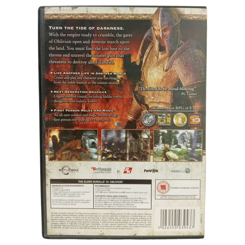 The Elder Scrolls IV - Oblivion PC (DVD)