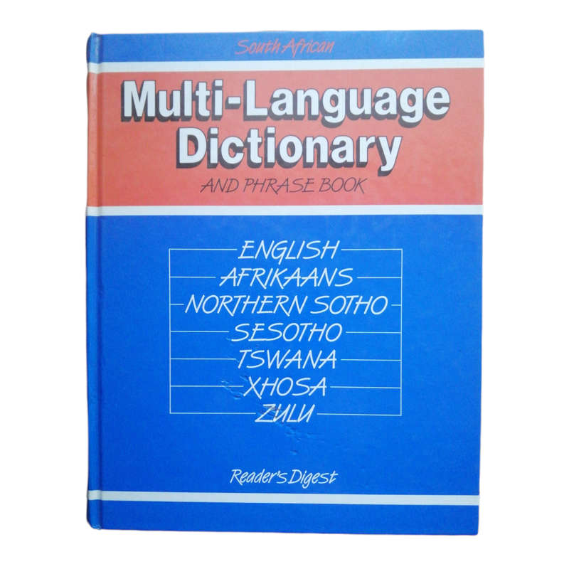 Reader's Digest South African Multi-Language Dictionary And Phrase Book 1994 Hardcover w/o Dustjacke