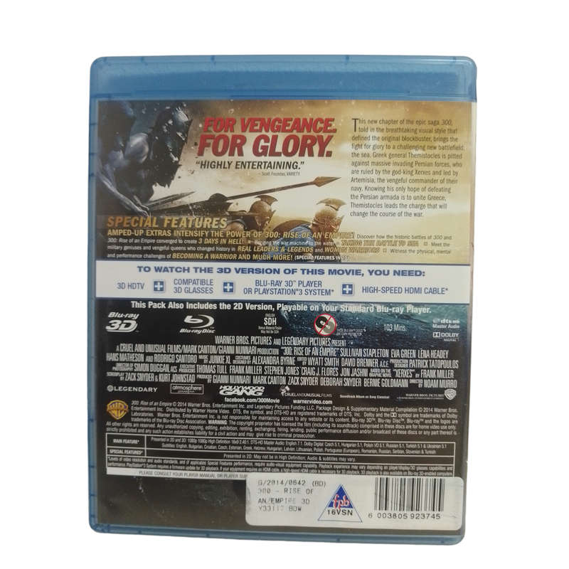 Rise Of An Empire 3D Blu-Ray