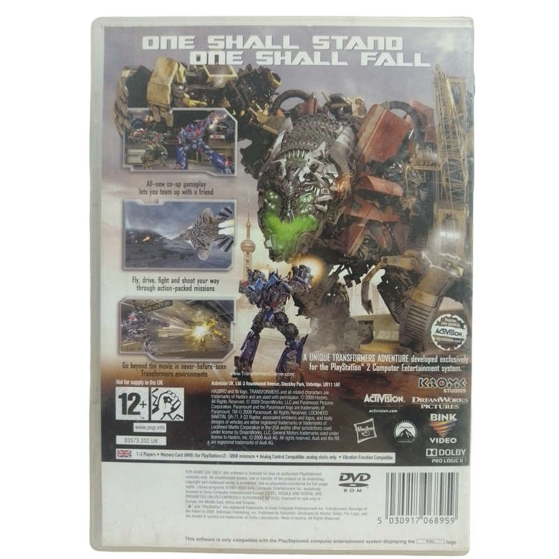 Transformers - Revenge Of The Fallen PlayStation 2