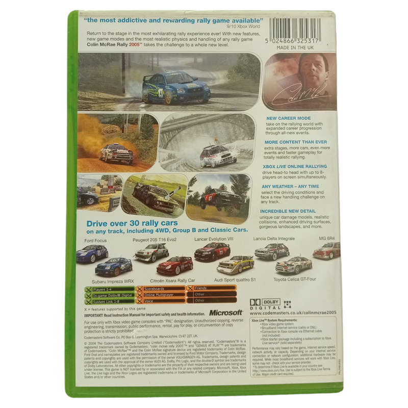 Colin Mcrae Rally 2005 Xbox