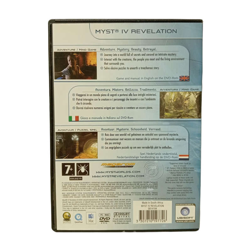 Myst IV - Revelation PC (DVD)