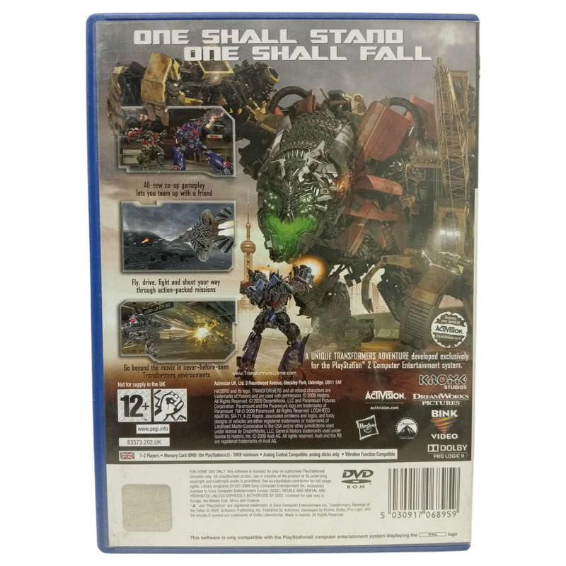 Transformers - Revenge Of The Fallen PlayStation 2
