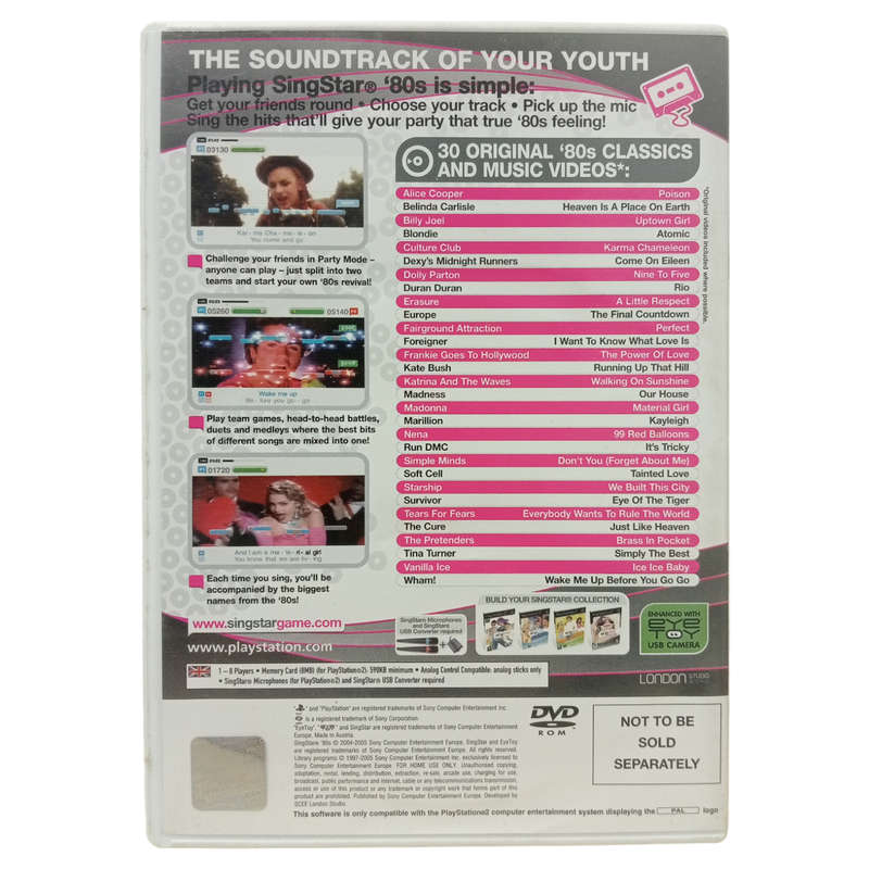 Singstar - 80's PlayStation 2