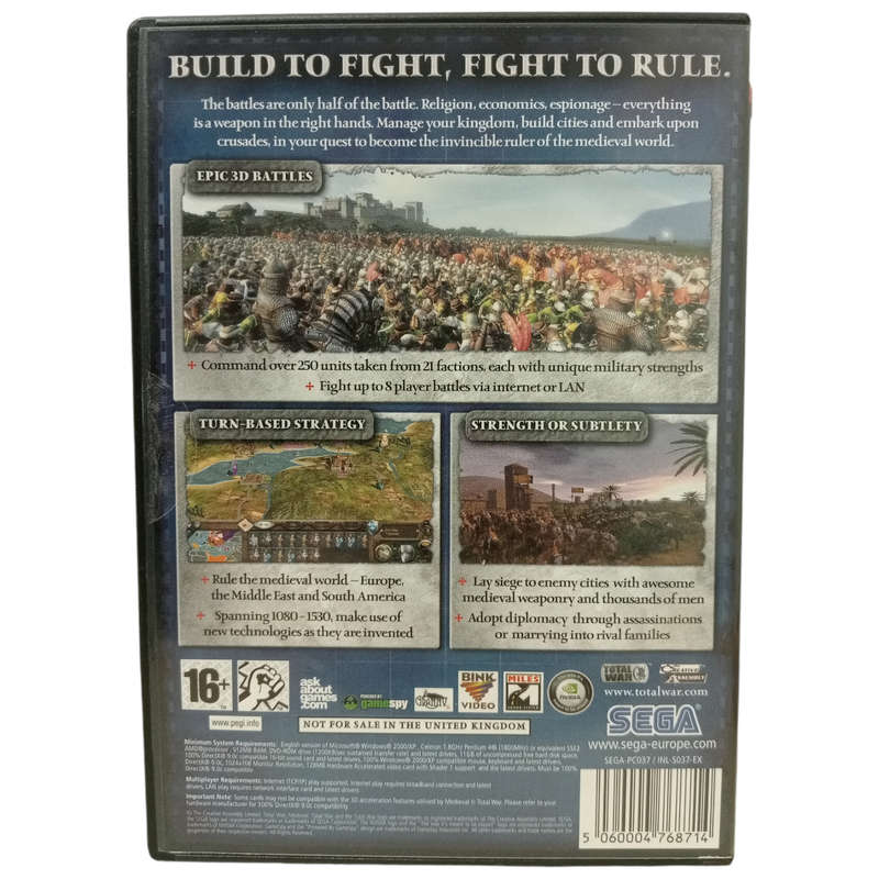 Medieval II  - Total War PC (DVD)