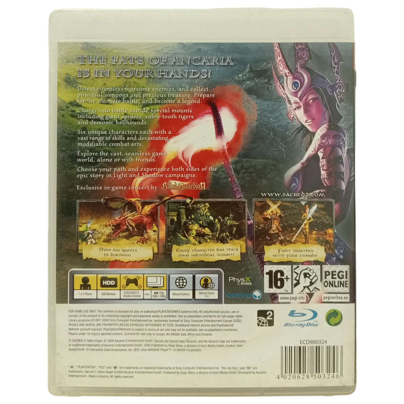 Fallen Angel Sacred 2 PlayStation 3