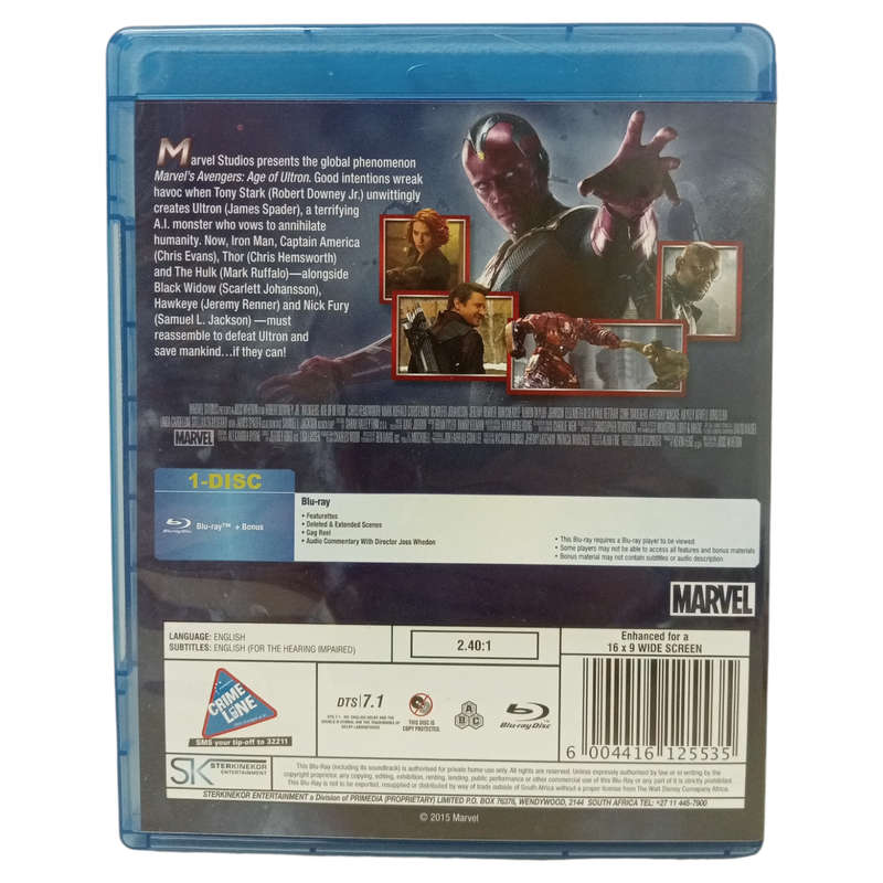 Avengers - Age Of Ultron Blu-Ray