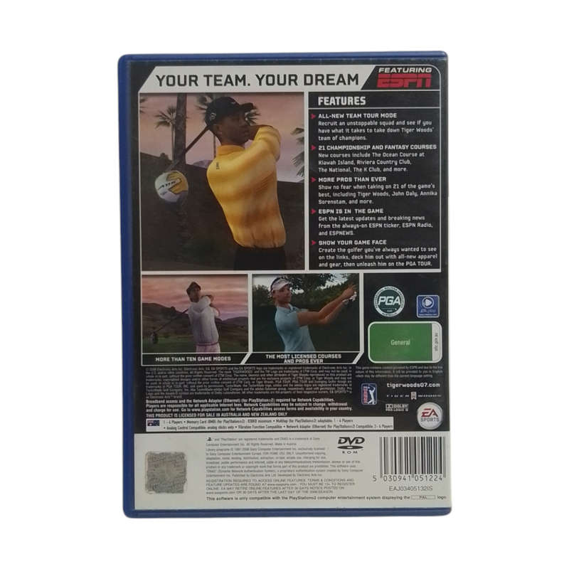 Tiger Woods PGA Tour 07 PlayStation 2