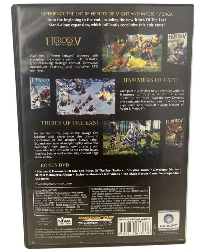 Heroes of Might and Magic V - Golden Edition PC (DVD)