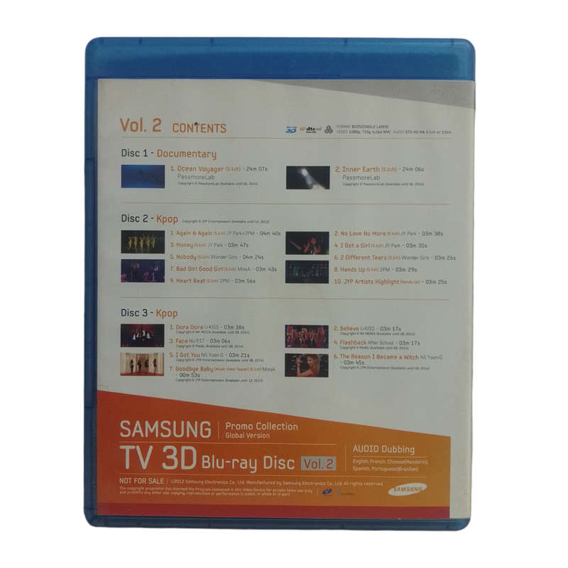 Samsung TV 3D Volume 2 Blu-Ray