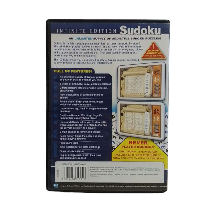 Sudoku - Infinite Edition PC (CD)