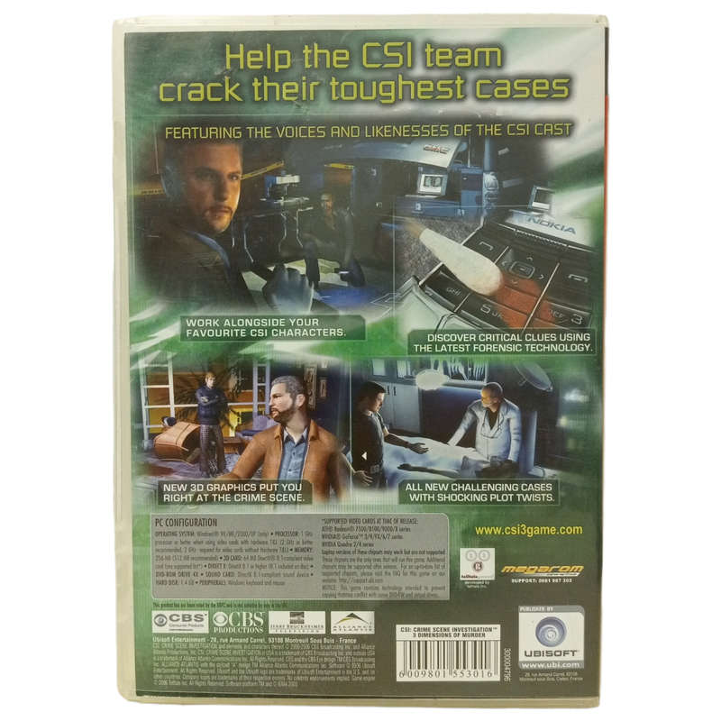 CSI: Crime Scene Investigation - 3 Dimensions of Murder PC (DVD)