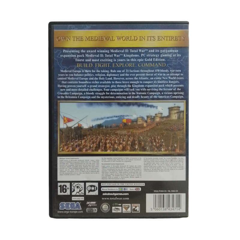 Medieval II - Total War Gold Edition PC (DVD)