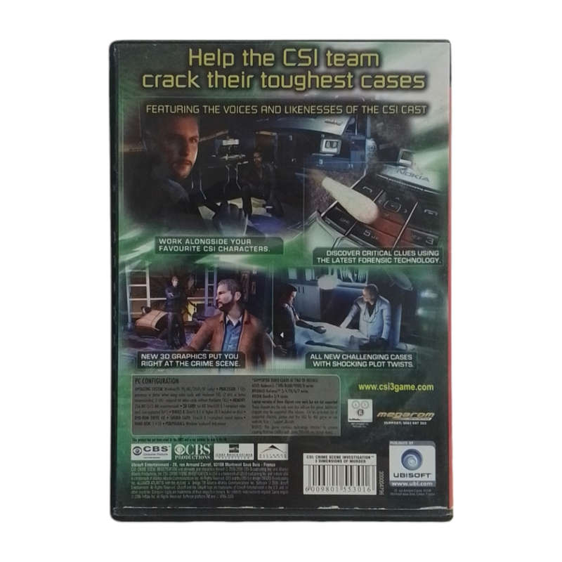 CSI: Crime Scene Investigation - 3 Dimensions Of Murder PC (DVD)