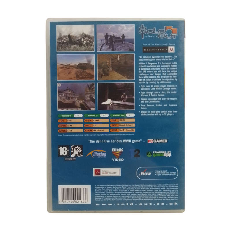 HD - Hidden & Dangerous PC (CD)