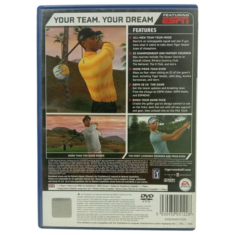 Tiger Woods PGA Tour 07 PlayStation 2