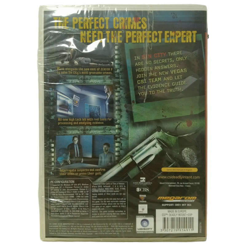 CSI: Crime Scene Investigation - Deadly Intent PC (DVD)