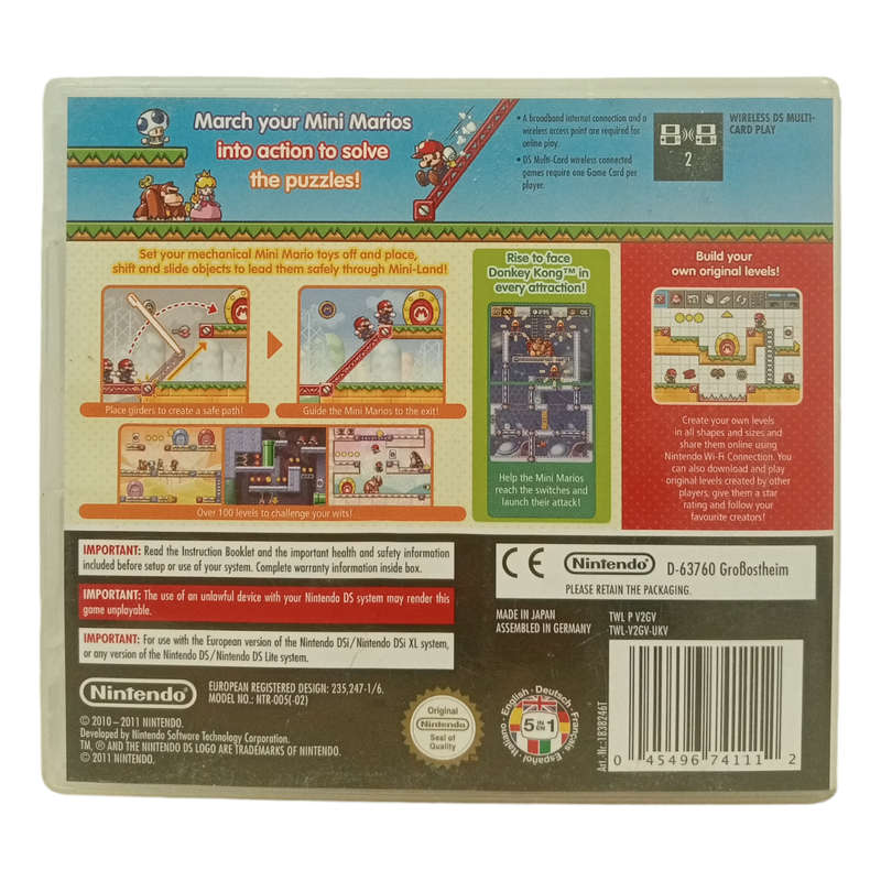 Mario VS Donkey Kong Nintendo DS
