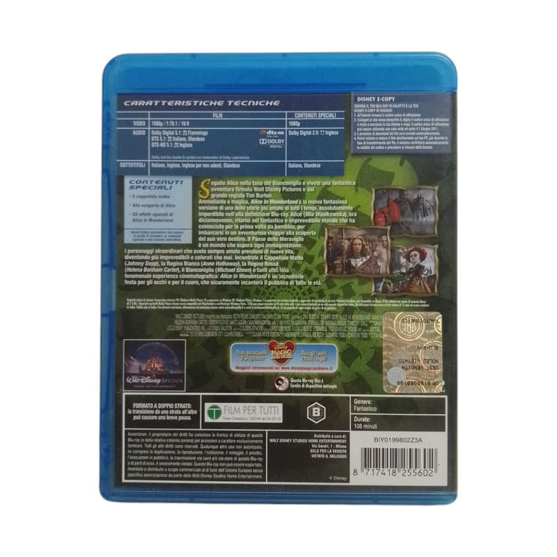 Alice In Wonderland Blu-Ray