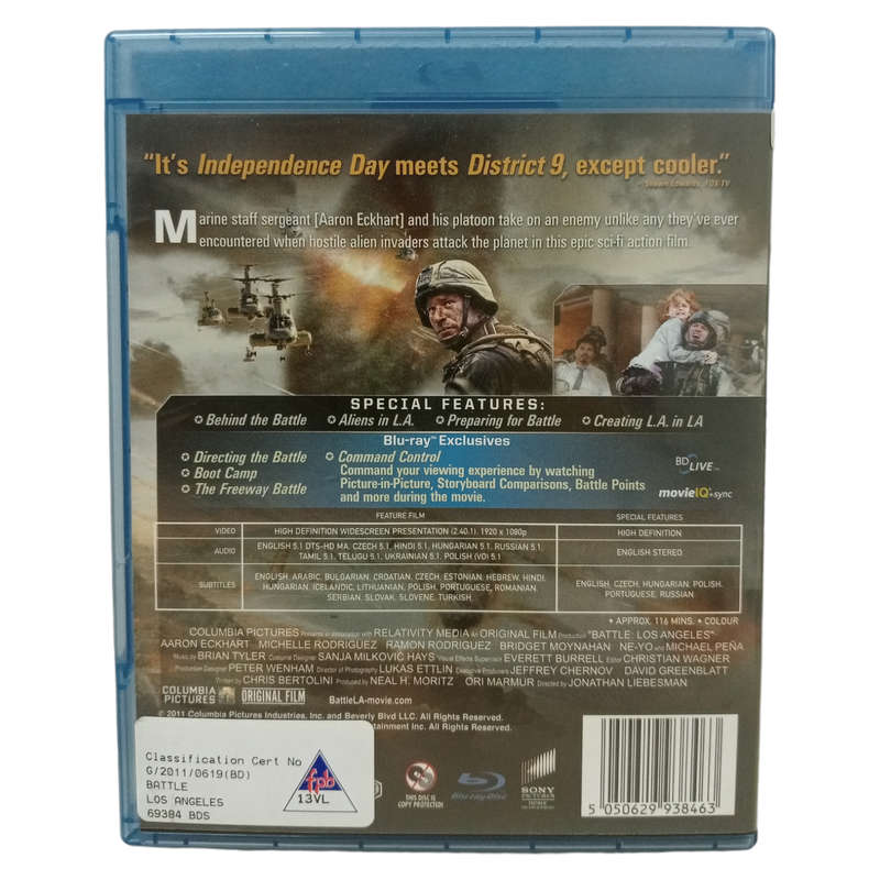 World Invasion: Battle Los Angeles Blu-Ray