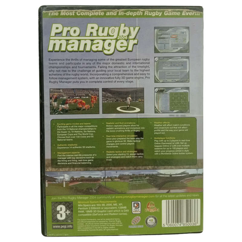 Pro Rugby Manager 2004 PC (CD)
