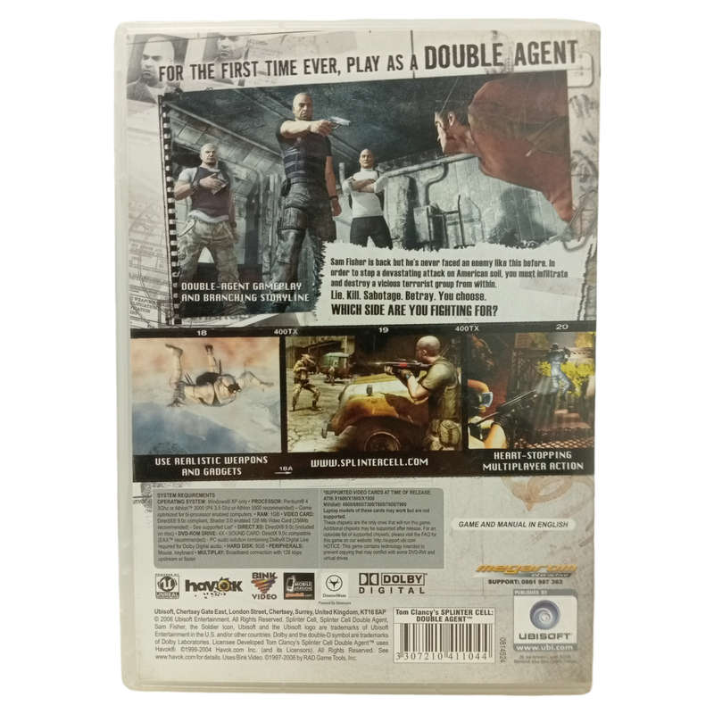 Splinter Cell - Double Agent PC (DVD)