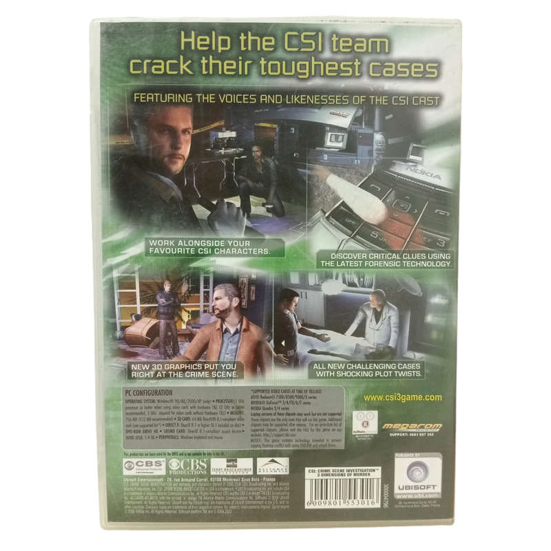 CSI: Crime Scene Investigation 3 Dimensions Of Murder PC (DVD)