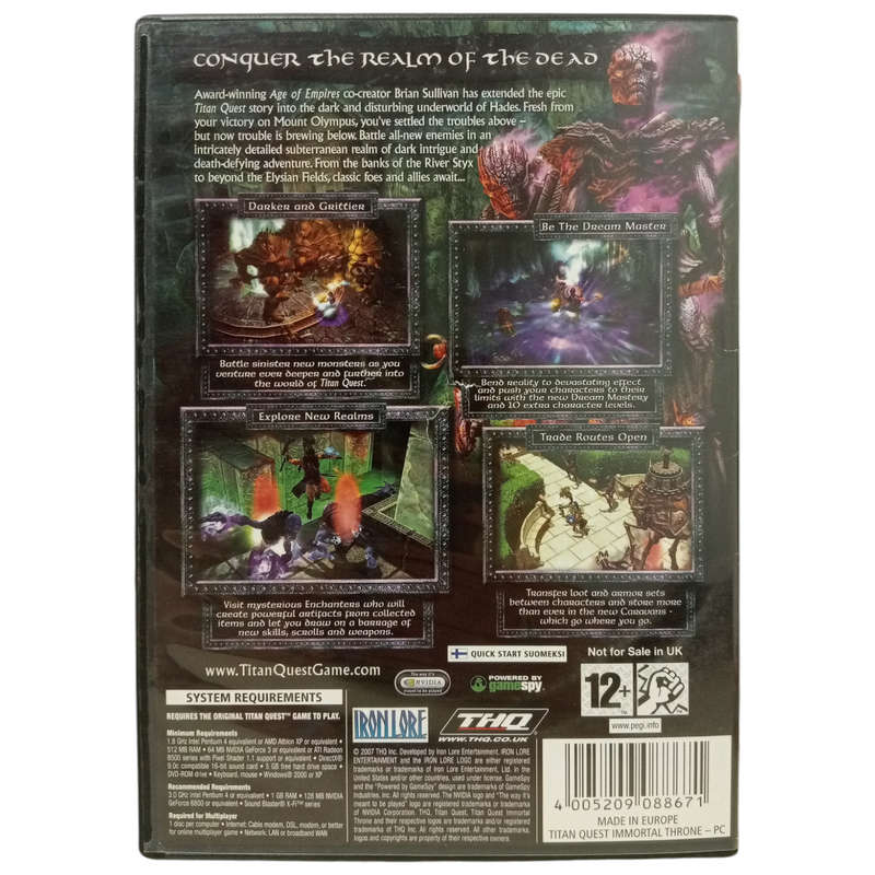 Titan Quest - Immortal Throne PC (DVD)