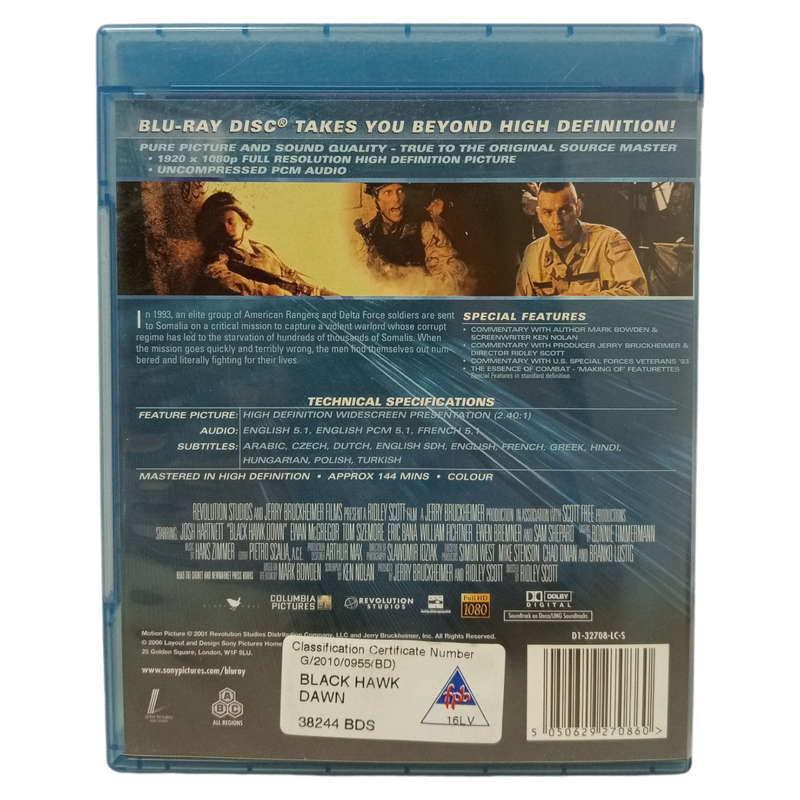 Black Hawk Down Blu-Ray