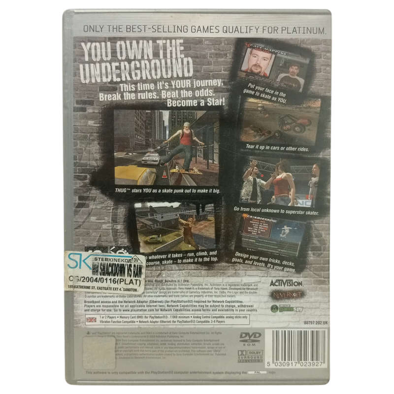 Tony Hawk's - Underground PlayStation 2