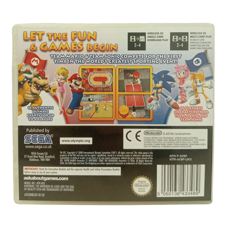 Mario & Sonic At The Olympic Games Nintendo DS