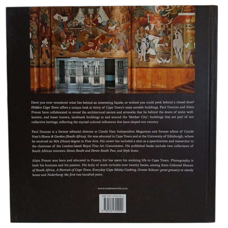 2013 Hidden Cape Town by Paul Duncan & Alain Proust Hardcover w/o Dustjacket