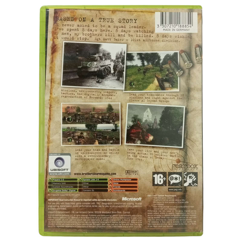 Brothers In Arms - Road To Hill 30 Xbox