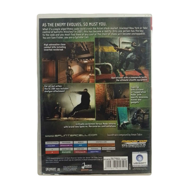 Splinter Cell - Chaos Theory PC (DVD)