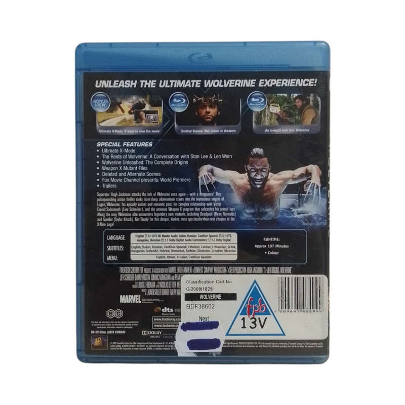 X-Men Origins - Wolverine Blu-Ray