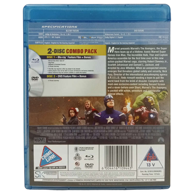 Marvel's Avengers Blu-Ray