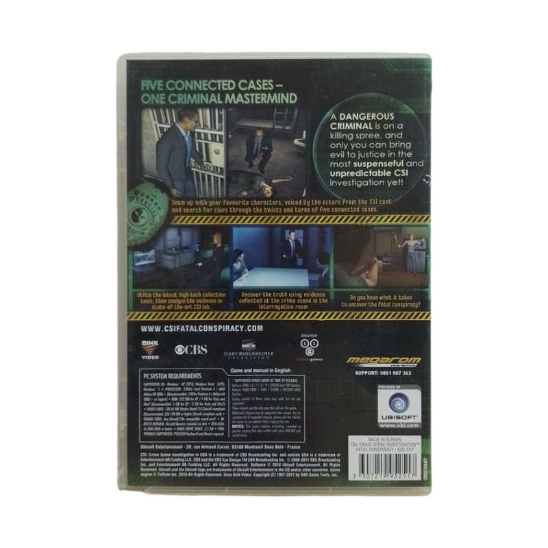 CSI: Crime Scene Investigation - Fatal Conspiracy PC (DVD)