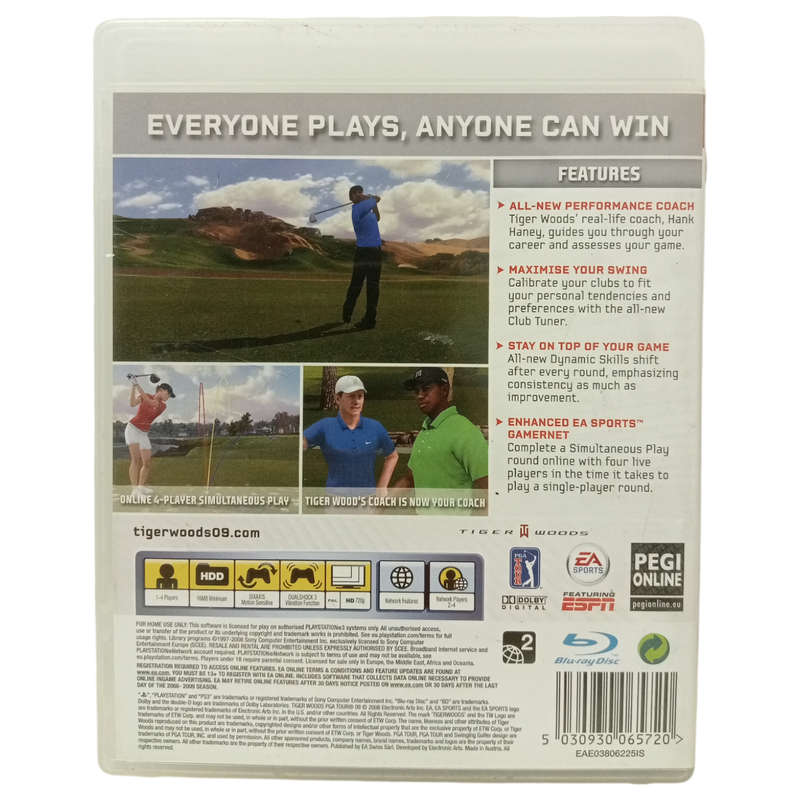 Tiger Woods PGA Tour 09 PlayStation 3