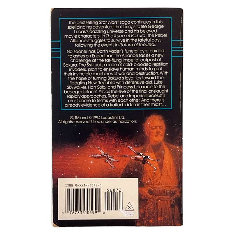 1994 Star Wars- The Truce At Bakura by Kathy Tyers Softcover