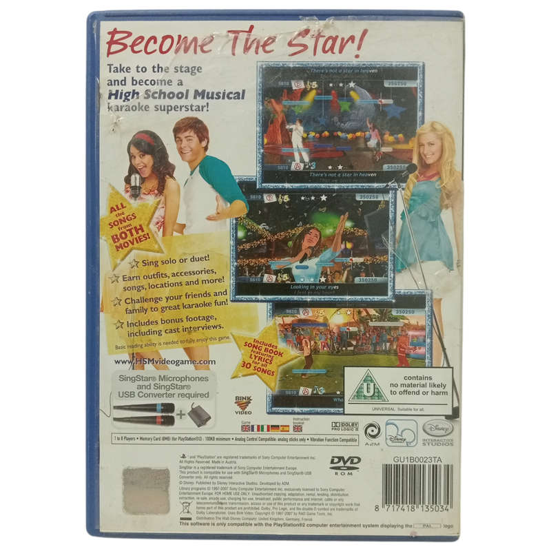 High School Musical - Sing It PlayStation 2