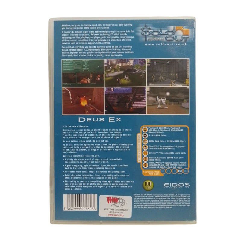 Dues Ex  PC (CD)