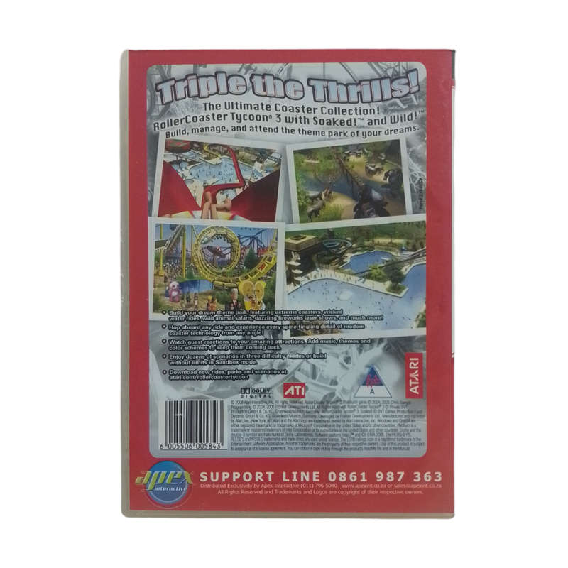 Rollercoaster Tycoon 3 Platinum PC (CD)