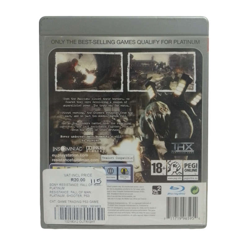 Resistance - Fall Of Man PS3