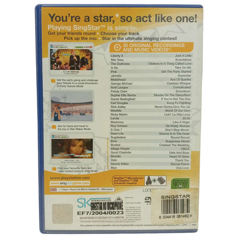 Singstar PlayStation 2