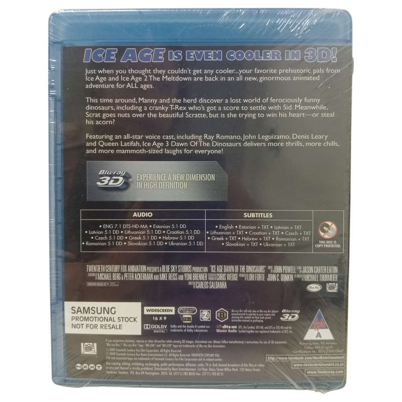 Ice Age 3 - Dawn Of The Dinosaurs 3D Blu-Ray [Factory Sealed]