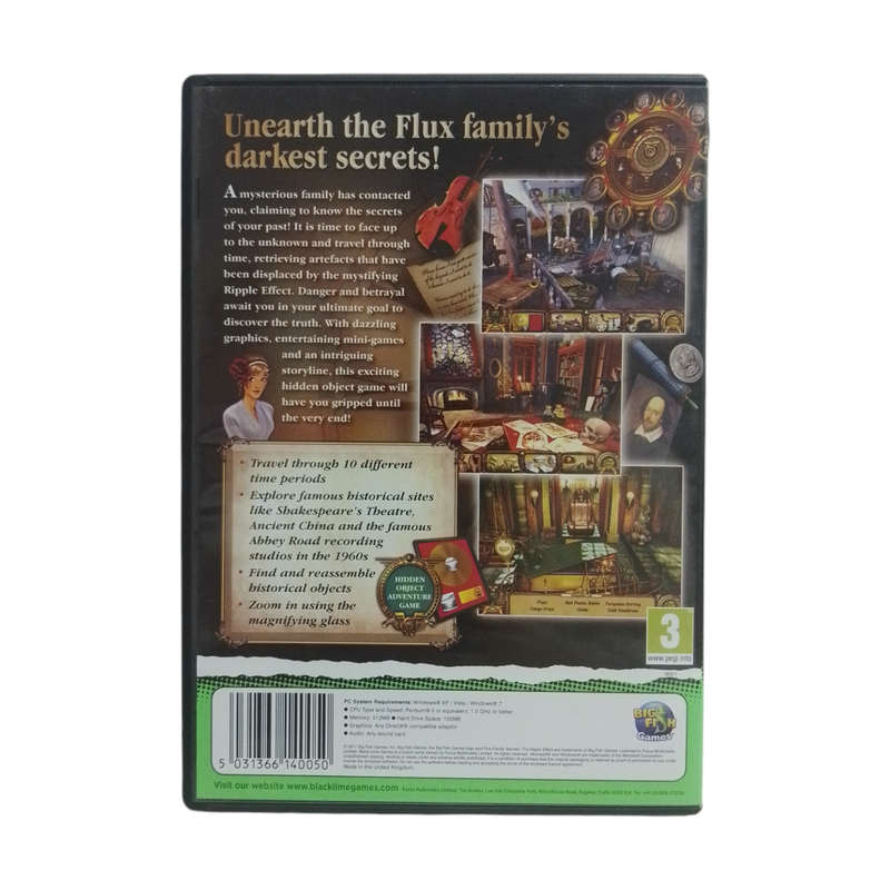Hidden Object Game - Flux Family Secrets The Ripple Effect PC (CD)