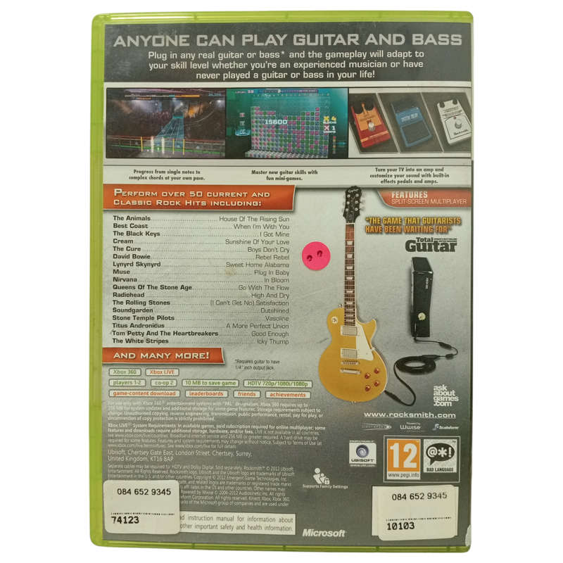 Rocksmith -Authentic Guitar Games Xbox 360