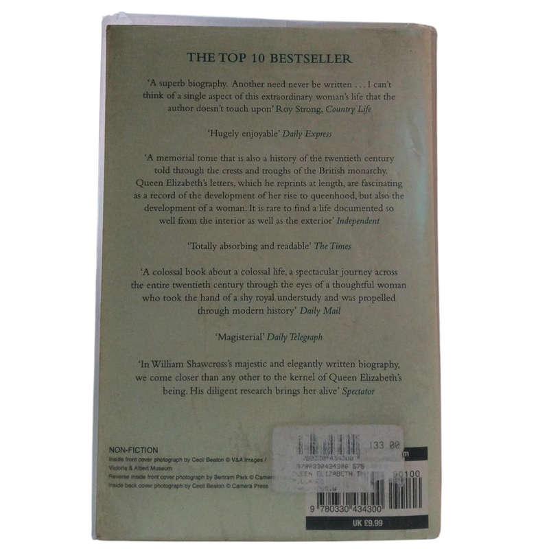 2009 Queen Elizabeth, The Queen Mother, The Official Biography By William Shawcross Softcover