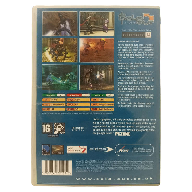 Legacy Of Kain - Defiance PC (CD)