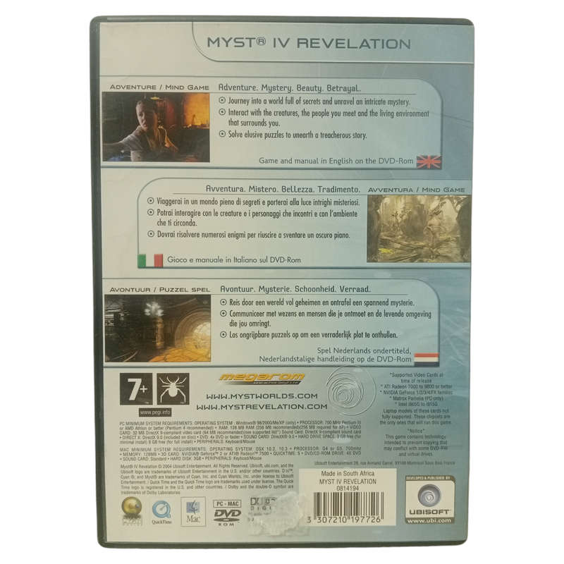 Myst IV - Revelation PC (DVD)